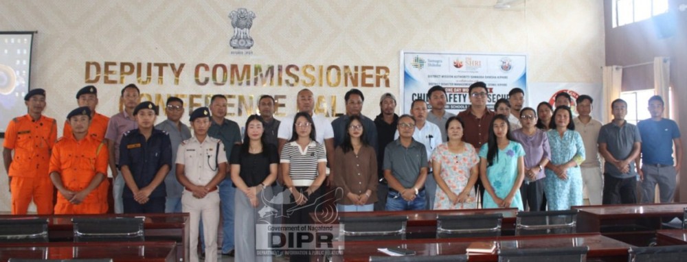 Officials along with the participants during a workshop on child safety and security held at the DPDB Hall in Kiphire on August 21. (DIPR Photo)